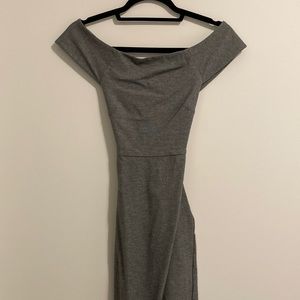 Talula off shoulder bodycon midi dress